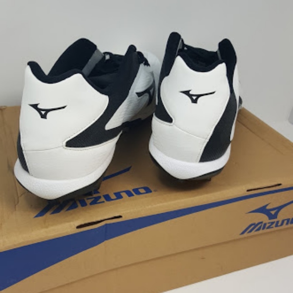 White/Black Men's Heist IQ Baseball Shoes - Picture 7 of 9